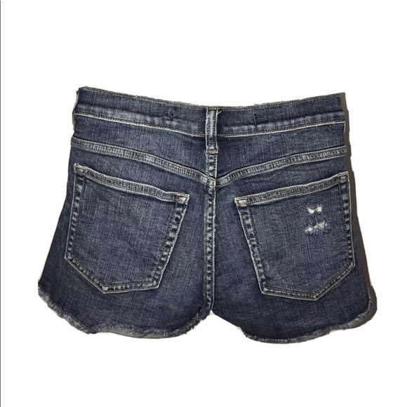 Harper distressed flag denim shorts. - Picture 2 of 4
